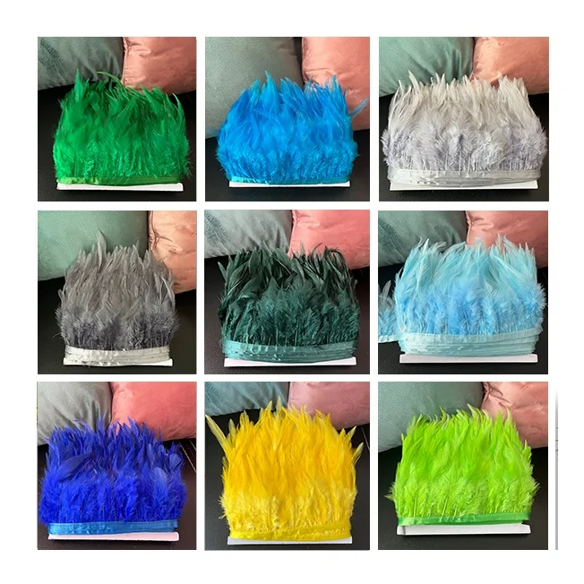 hackle feather trim