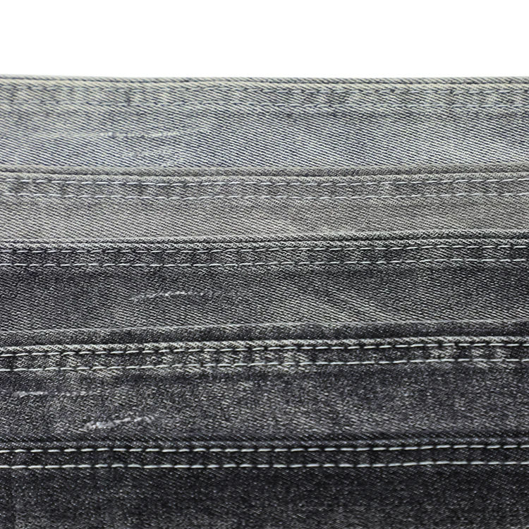 8876 Chinese Manufacturer Cheap Price High Quality Black Denim Fabric Jeans Pant Wave Denim Fabric