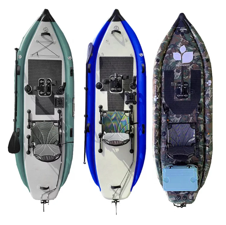 LULUSKY Wholesale Factory Single Inflatable Pedal Boat Paddle Board Kayak Pedal Drive System