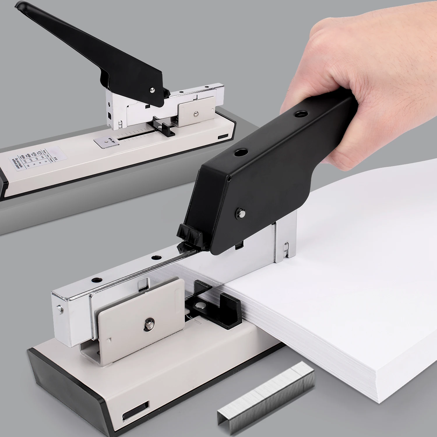 Professional High Capacity Jumbo Book Stapler Machine 100 Sheets Manual Paper Heavy Duty Stapler for Office