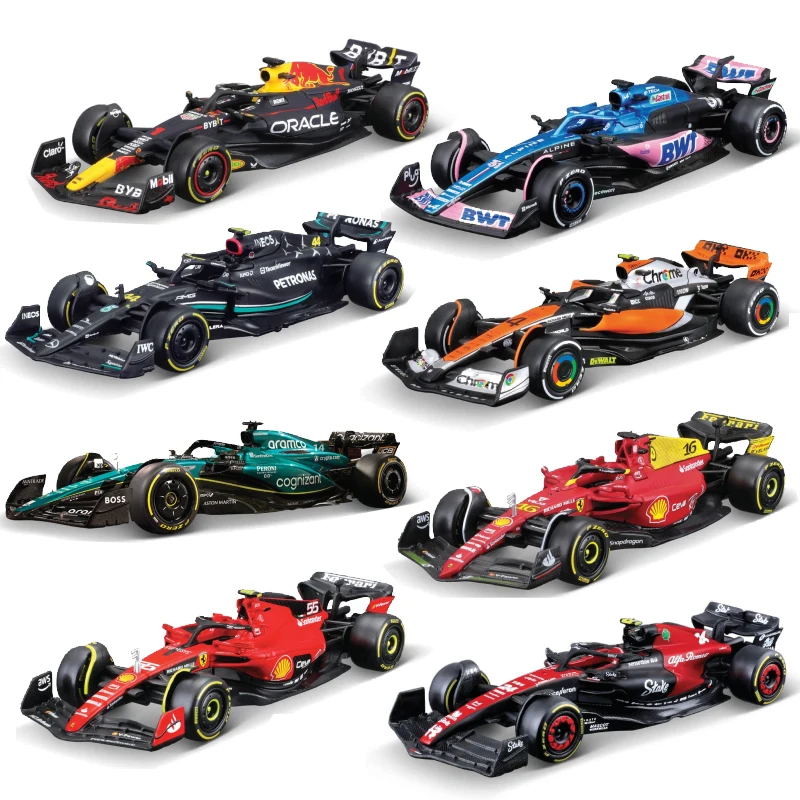 Bburago 1:43 2024season  Max Verstappen Alloy Car Diecast Model Toy Formula One Benz W15 McLaren MCL38 Redbull RB20 F1 SF-24