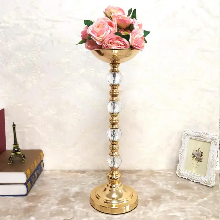 Metal Artificial flowers stand for table centerpieces L size Wedding Decoration