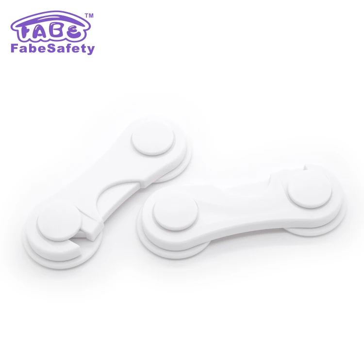 ABS Plastic Multi-Function Safety Cabinet Lock for Cabinets for Cabinets without pull rings Strong Adhesive Tape Included