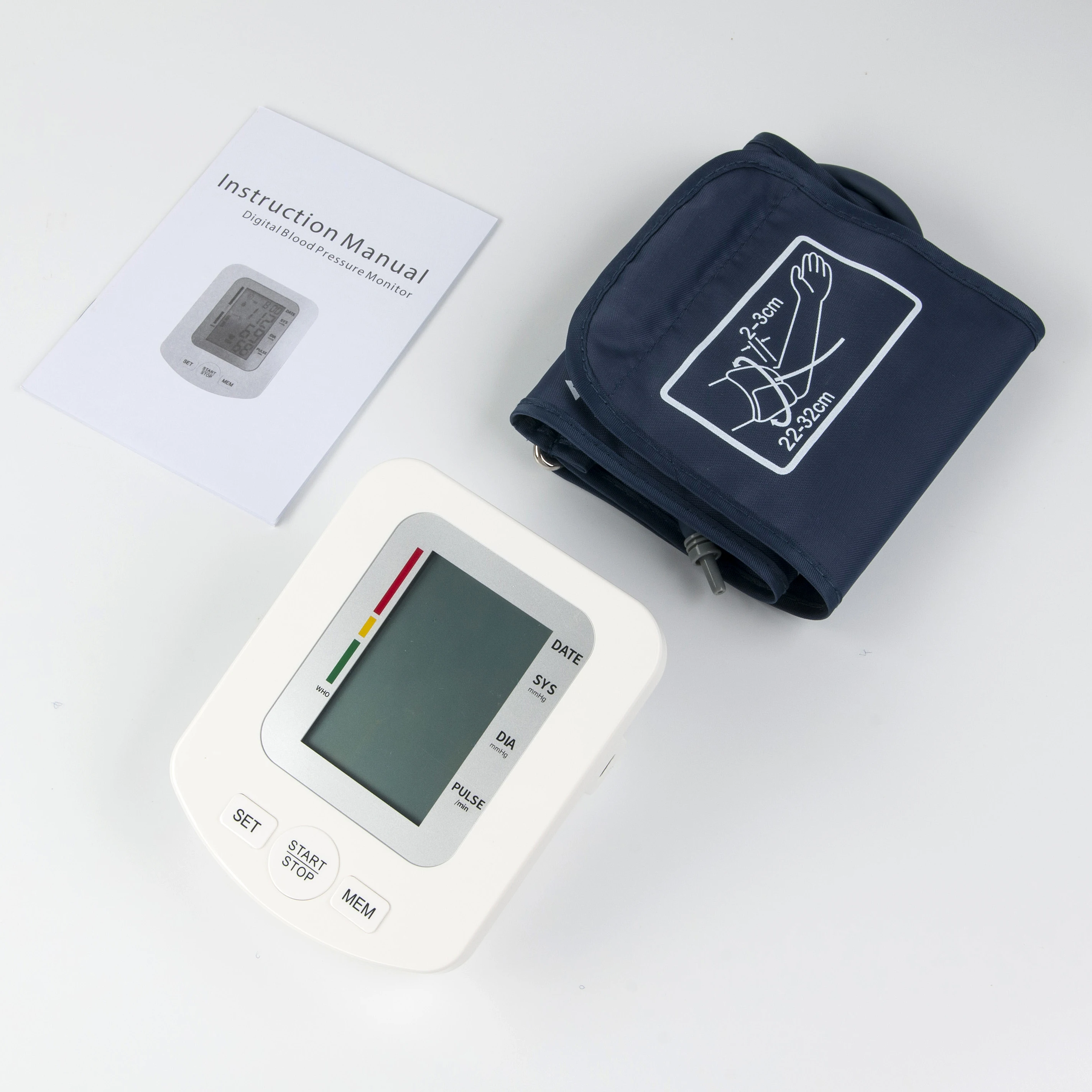 
Manufacturer wholesale price mass customization and sale of portable voice broadcast backlit sphygmomanometer BP monitor 