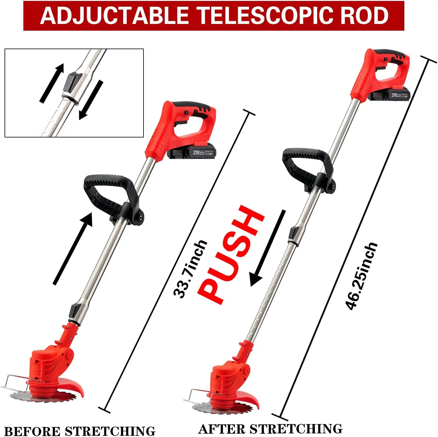 MV-GT01 Hot Selling 18V / 20V Cordless Grass Cutter Power String Trimmer brush cutter lawn mower