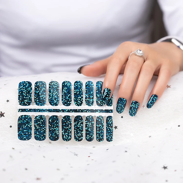 Newest China  nail polish sticker factory Custom mixed Nail wraps