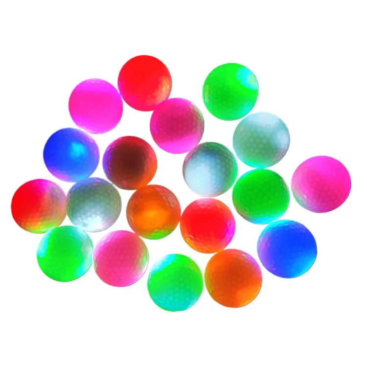 OEM Hot Selling Wholesale Tour Stable High Bounce Night Led Durable Golf Flashing Glowing Ball Led Malbon Golf Balls