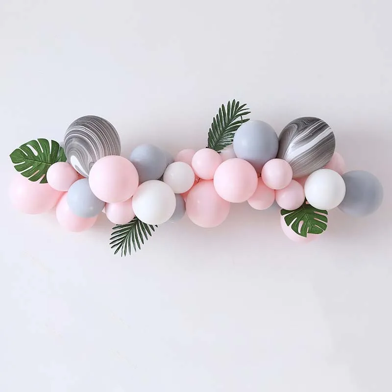 
Pink Birthday Party Party Decoration Balloon Set Room Venue Background Wall Decoration Macaroon Balloon Chain Set 