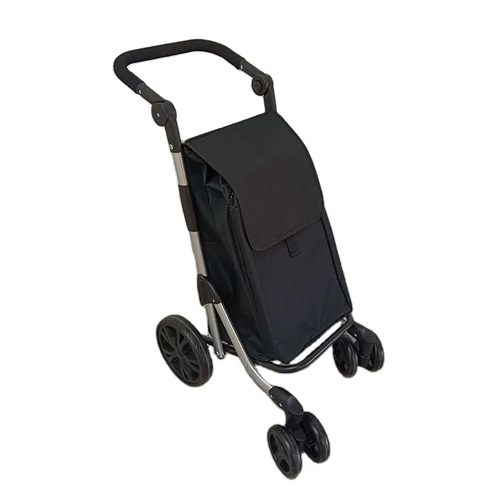Durable Foldable Shopping cart with Wheels Easy Carry Customized Rolling Personal Handtruck