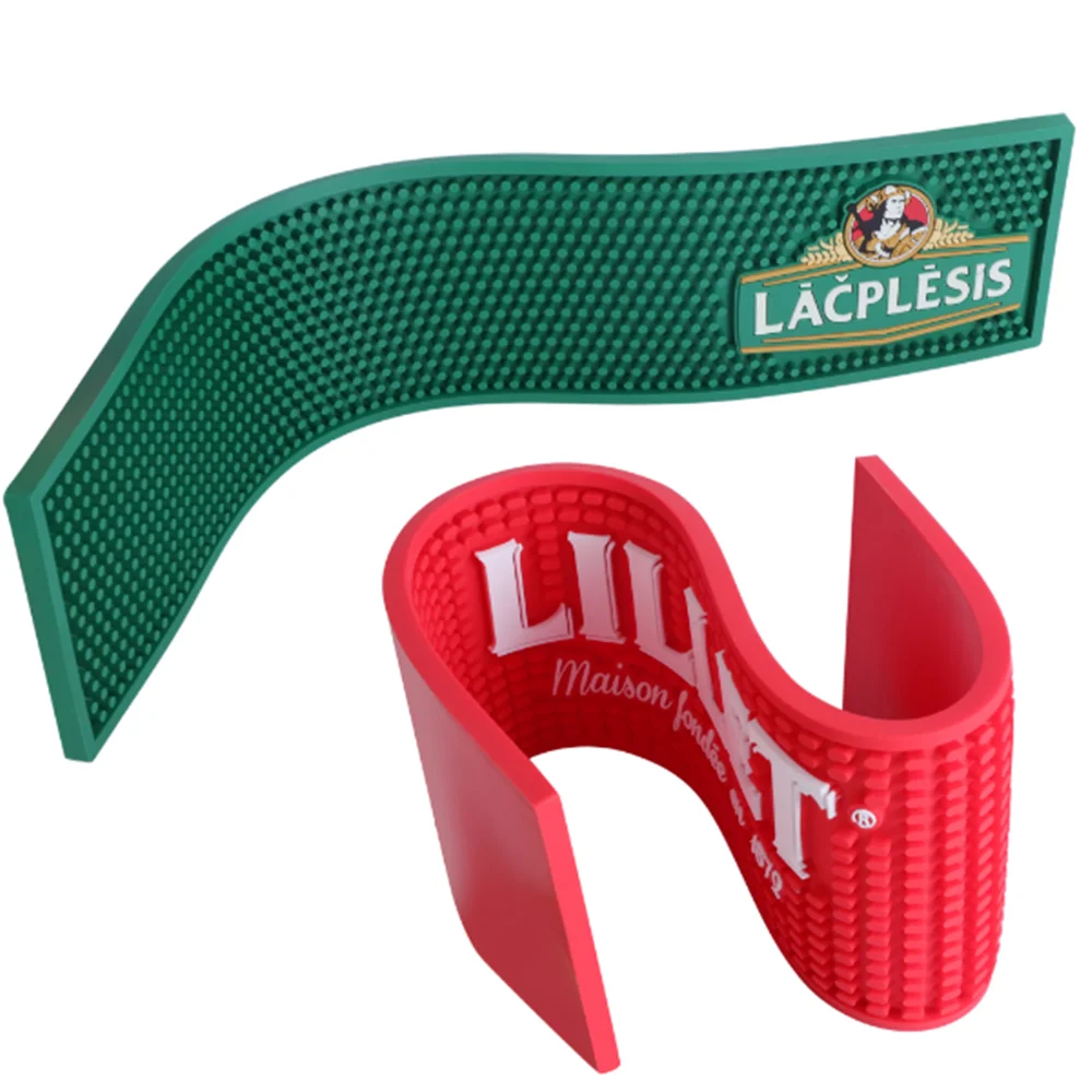 Wholesale Custom Logo Silicone Counter Bar Accessories Runner Mat