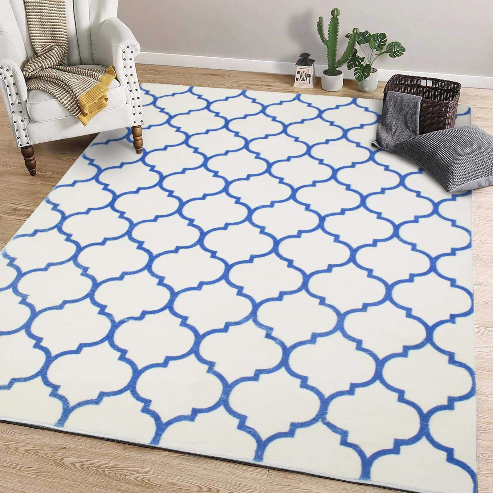 Modern fur living room area rug luxury carpet for living room moroccan rugs