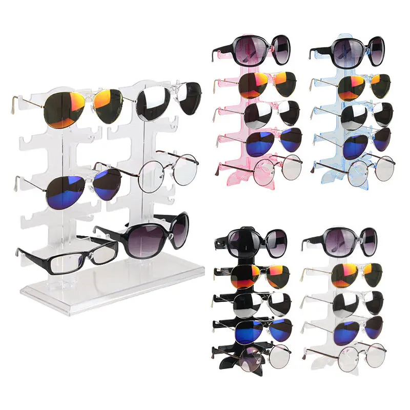 5 Layers Glasses Eyeglasses Sunglasses Show Stand Holder Frame Display Rack Eye glasses Display Stand Storage Holder