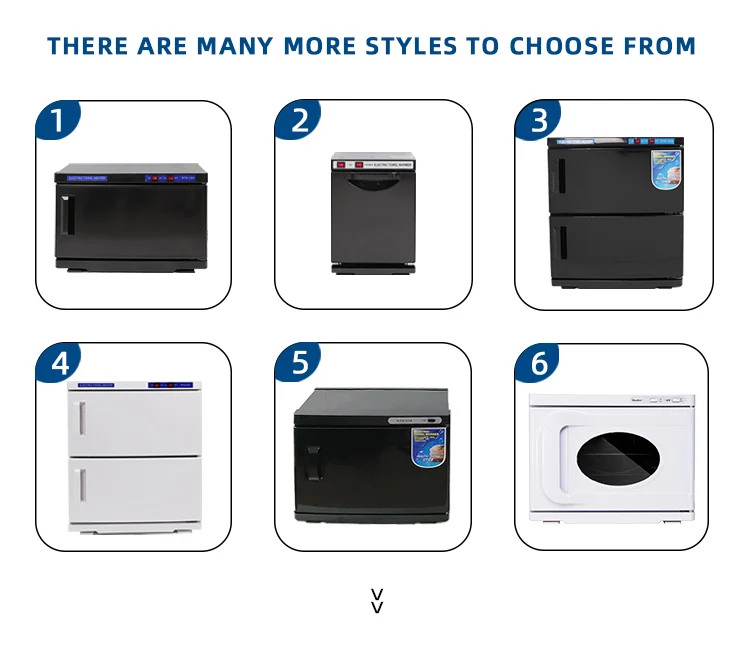 RTD 23A Large Capacity 23L Hot Towel Warmer Cabinet Machine with Sterlizer Double Disinfecting Cabinets for Salon Spa
