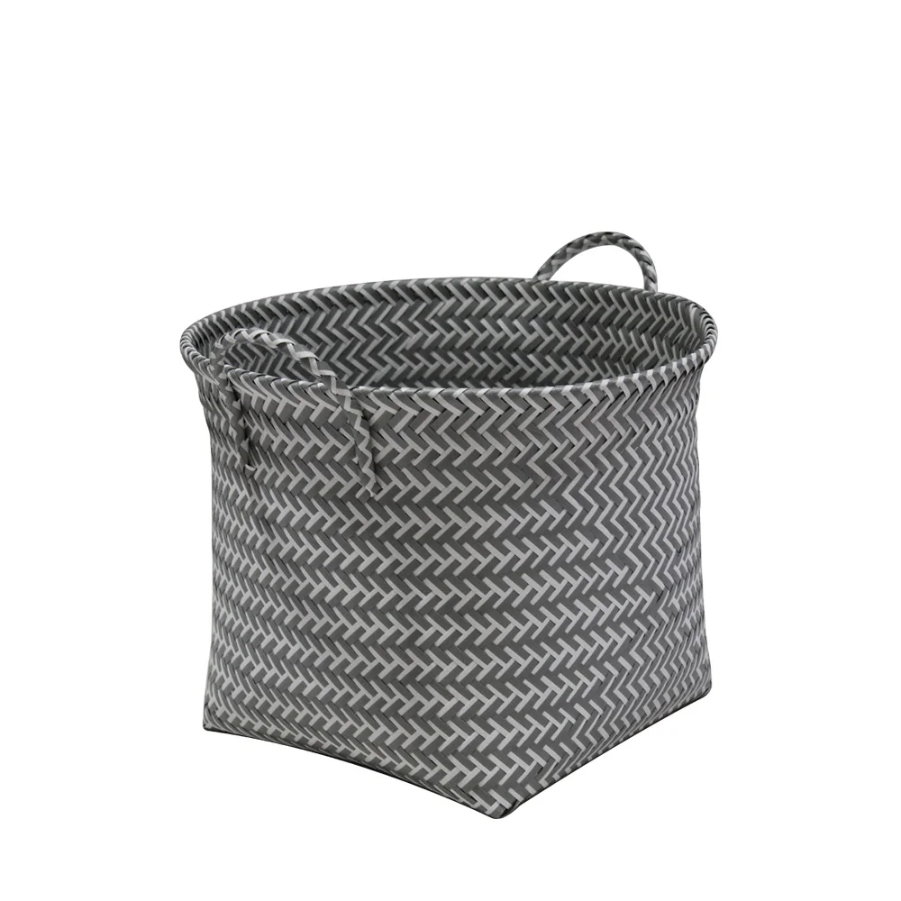 Wholesales 2021 New Style Accept Custom Large Cotton Rope Woven Laundry Storage Basket with Handles