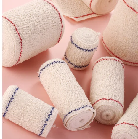 knitted skin color Crepe Elastic Bandage for leg
