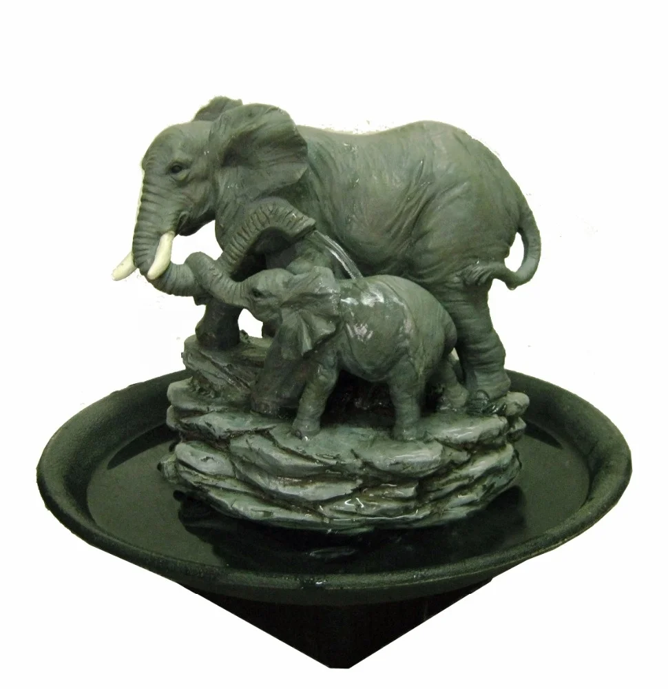 hot sale crafts tabletop elephant water fountain
