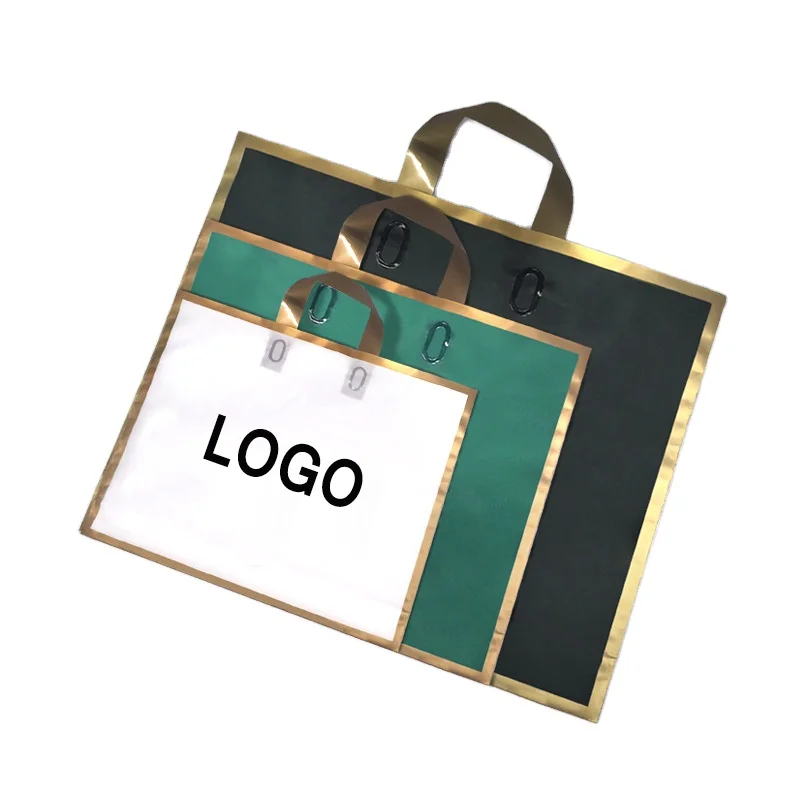Custom shoe brand store plastic bag with your own logo  shopping supermarket bag Gift bag for small businesses