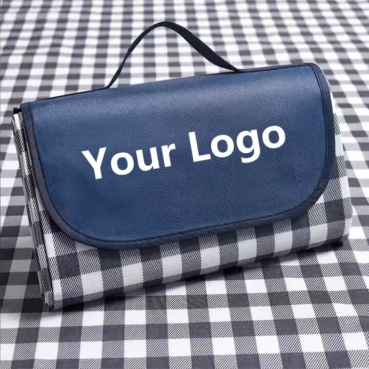 Factory Wholesale Custom Large Travel Portable Oxford Beach Mat Waterproof Sand Proof Picnic Blanket Outdoor Picnic Camping Mat