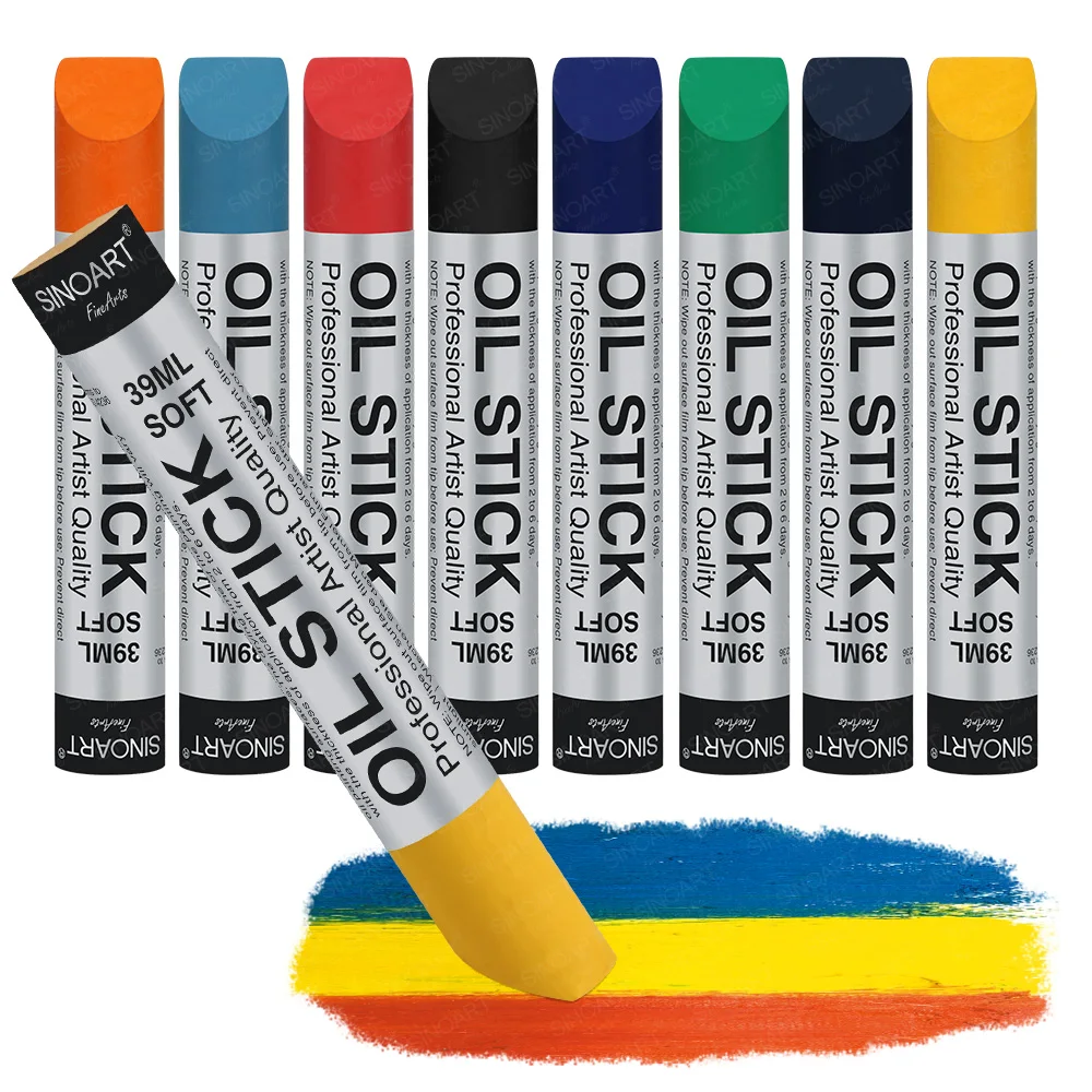 SINOART 39ml Oil Stick 59 colors available Soft artist Oil paint Sticks quality Professional Oil Stick