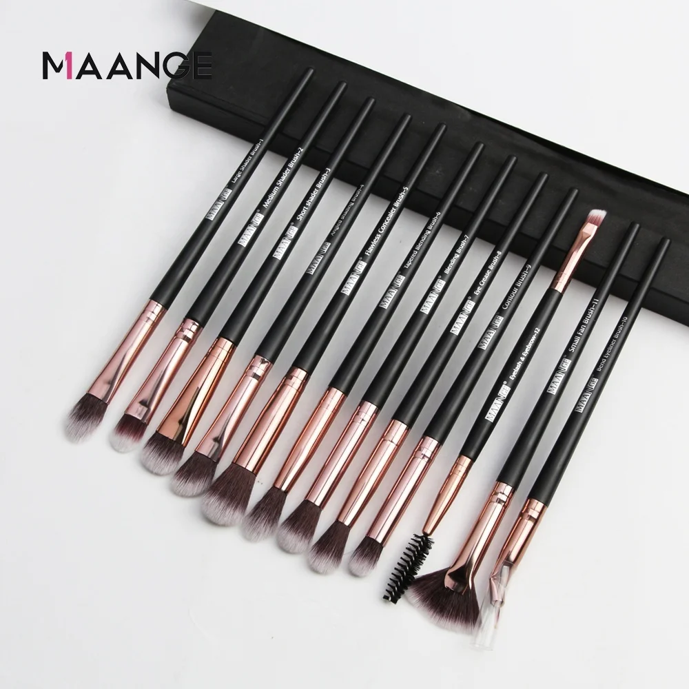 Maange Plastic handle nylon hair powder  concealer brush  makeup brush set