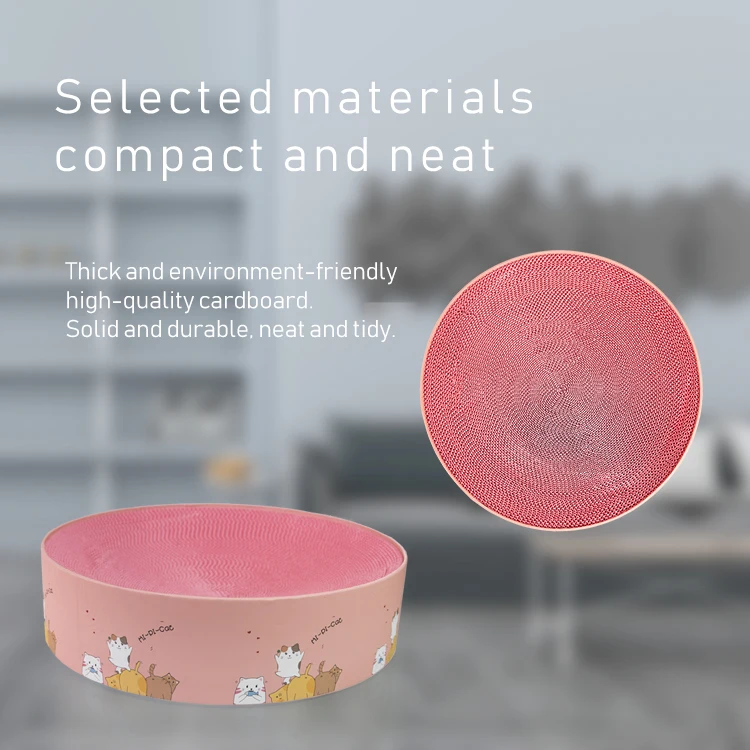 custom corrugated cardboard 2in1 Durable Modern Cat scratching pad Lounge cat scratcher Couch Bed for indoor cats