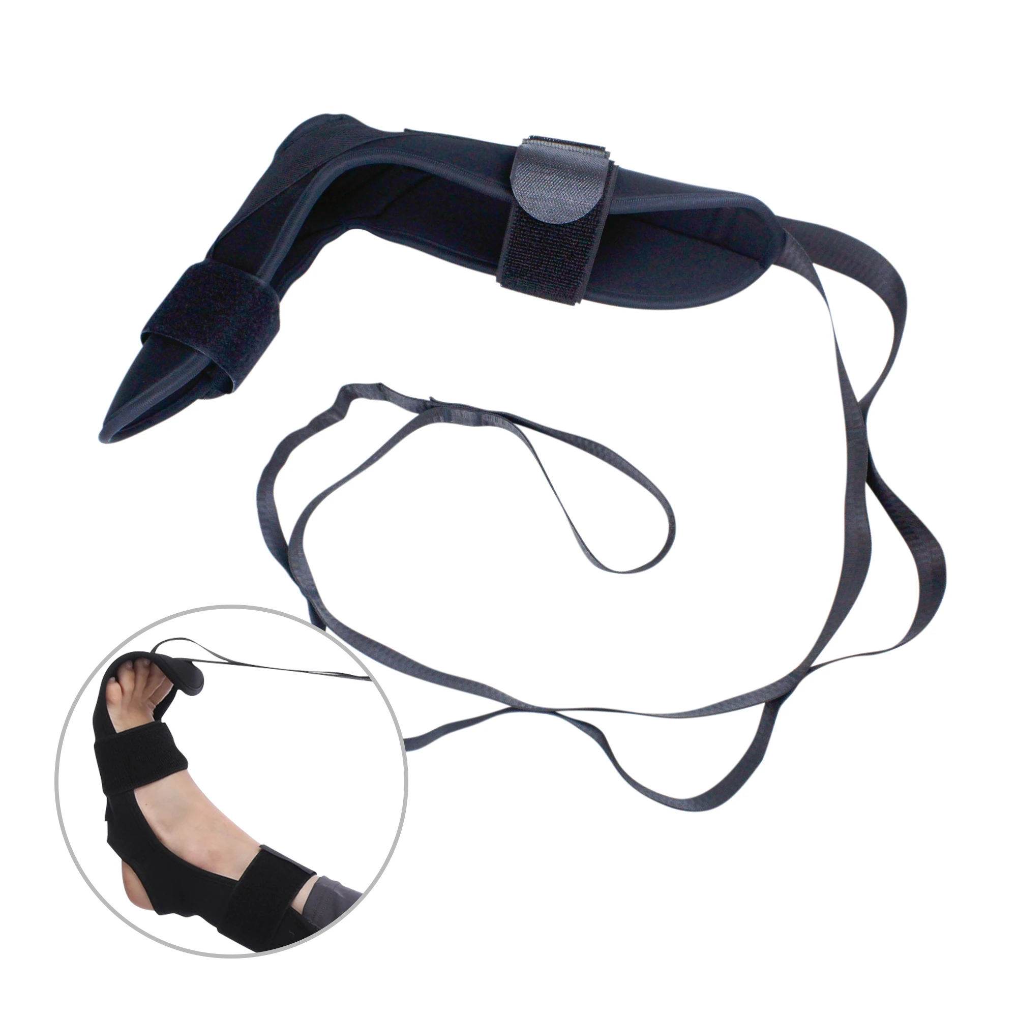 Calf Pain Relief Yoga Strech Belt Go Do Yoga Strap Belt Ankle Yoga Ligament Stretching Belt Foot Drop Strap