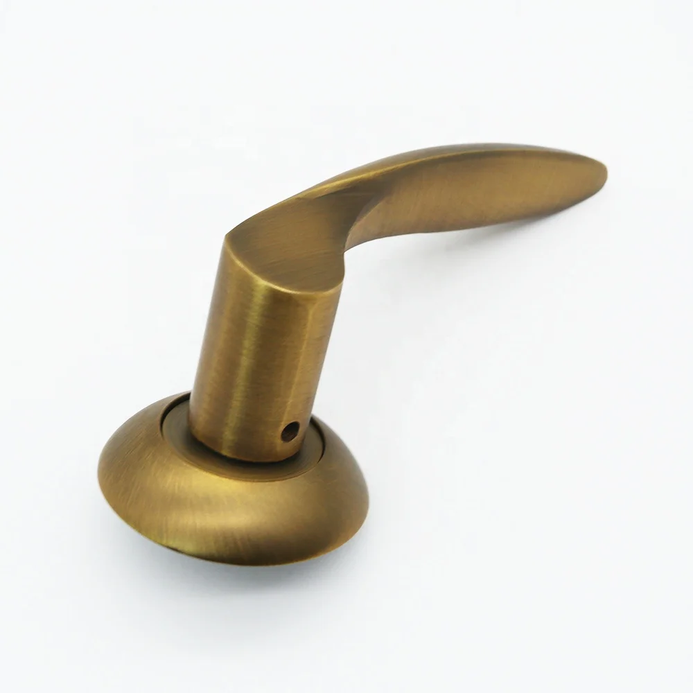 Full aluminum door handles,Bedroom bathroom door handles, European style round base door handles