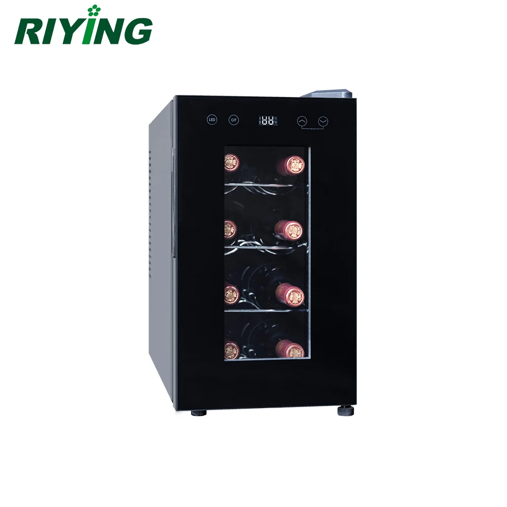 8 Bottles Mini Semiconductor Electric Refrigerator Wine Cooler