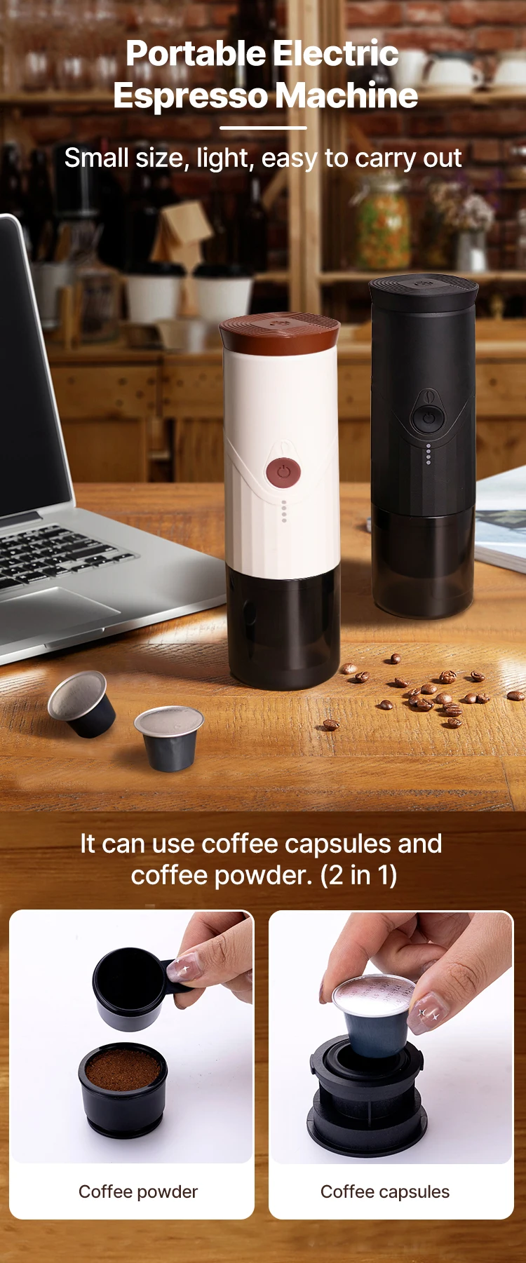 Espresso Machine Makers Factory Price Portable Electric Mini Smart Coffee Capsule Coffee Machine Made in China Aluminum OEM 90