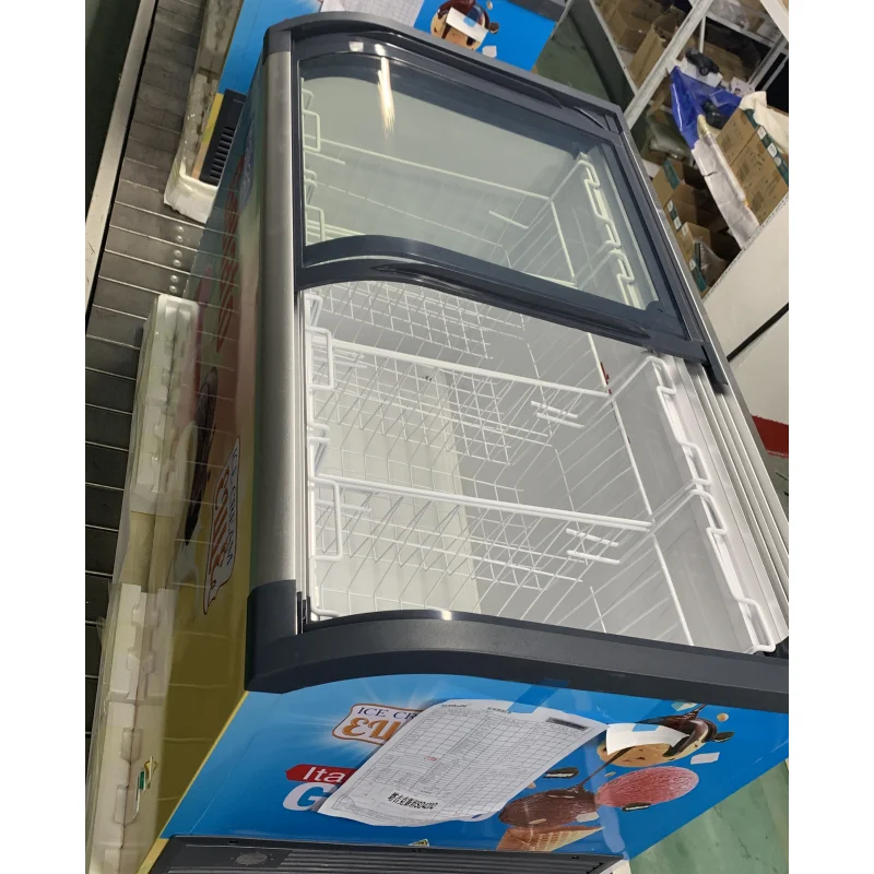 Kenkuhl ice cream freezer ETL Commercial  fridge display cabinet  Ice Cream Display Freezer CE shopping mall