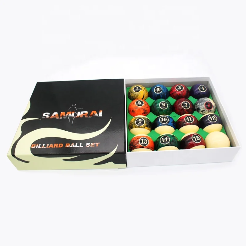 
Fantasy and Number Color 16 Pieces Billiard Pool Ball Set With Beauty Box 