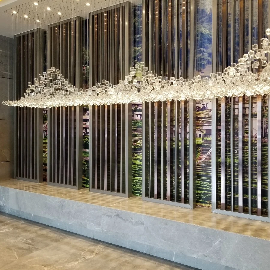 Keenhai Modern Interior Laser Cut Hotel Decorative Metal Screen For Living Room