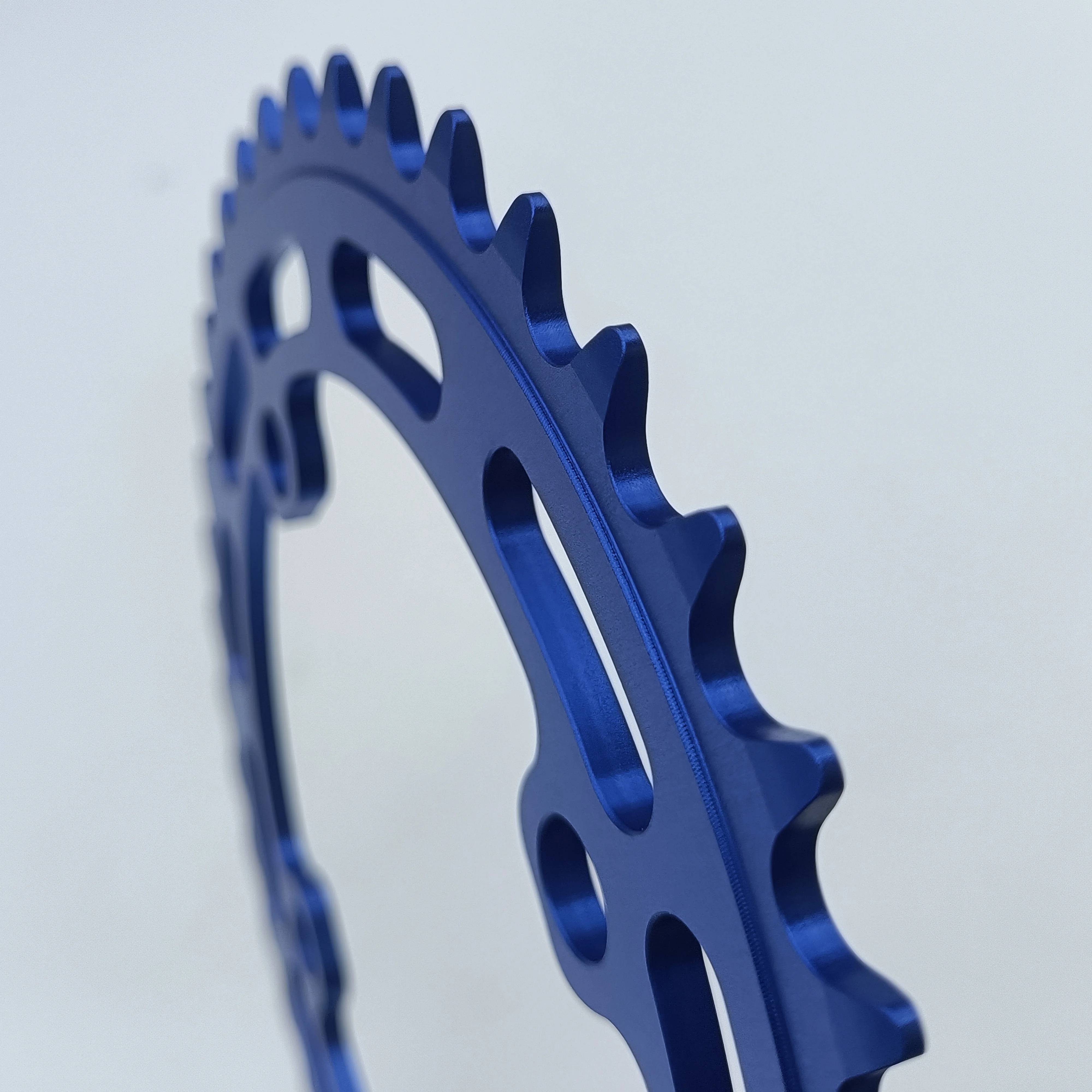 Новое поступление 104BCD гоночный велосипед BMX алюминиевая Alloy7075-T651 с покрытием Королевская Синяя анодированная пластина Chainri