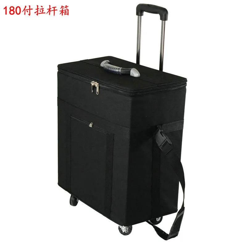 2024 High quality ready stock 180pcs Oxford Cloth Trolley Case portable packaging eyeglasses display cases optical frame Suitcas