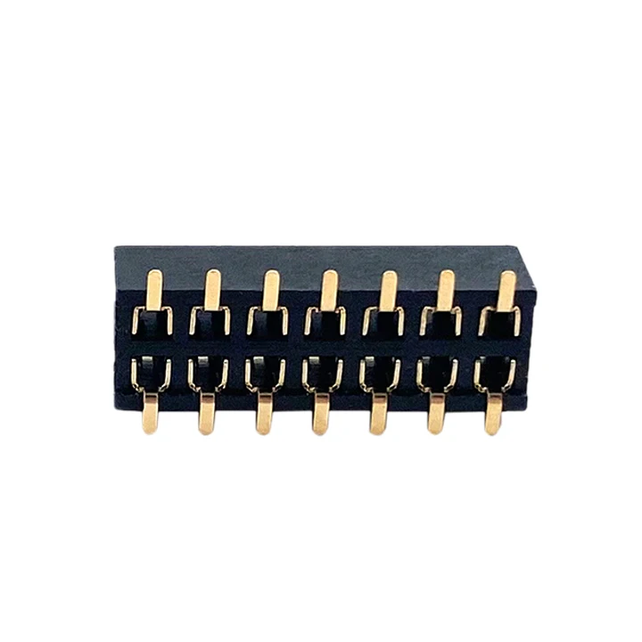 SMD 2.0mm Connector Female Header Dual Row Bottom Entry With Gold Plated Pin H=4.6mm