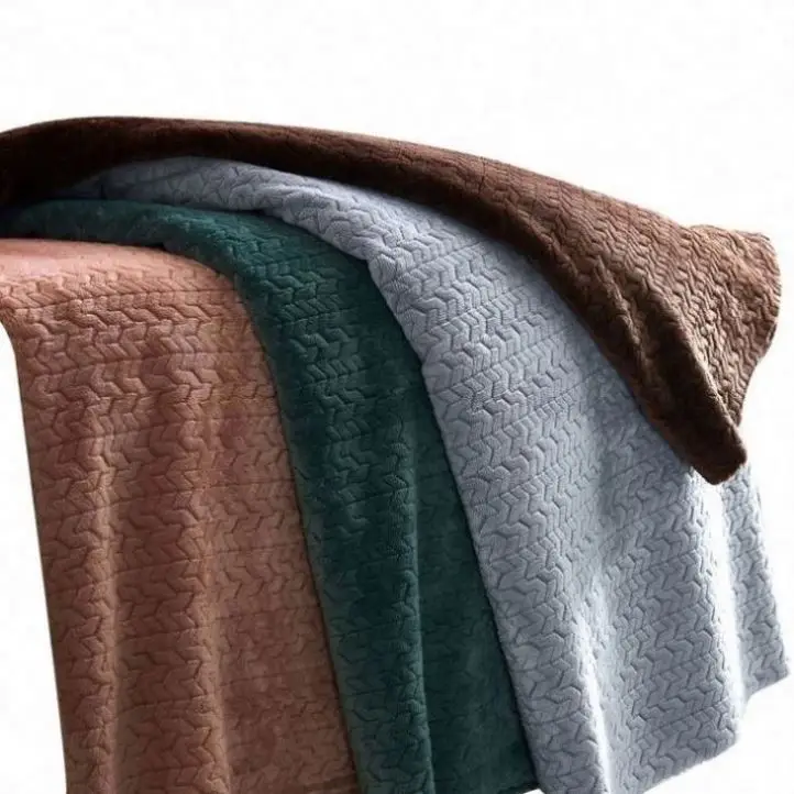 Textile Towel Luxury Lace Fabric_For_Sofa Material Felt Polyester Spandex Tufting Eyelet  Fabric Paint