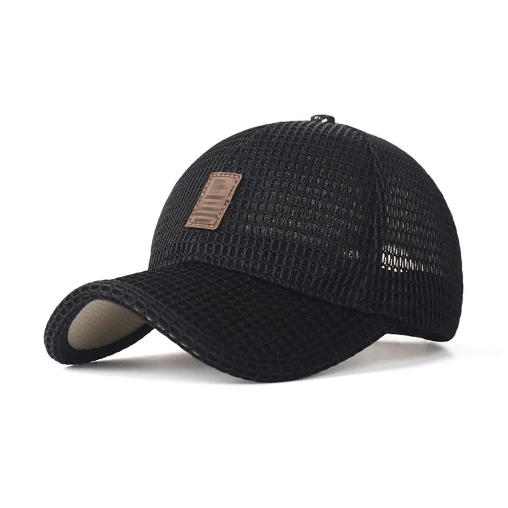 Summer mesh breathable Trucker Caps Outdoor sunscreen sun hat Hollow mesh baseball cap