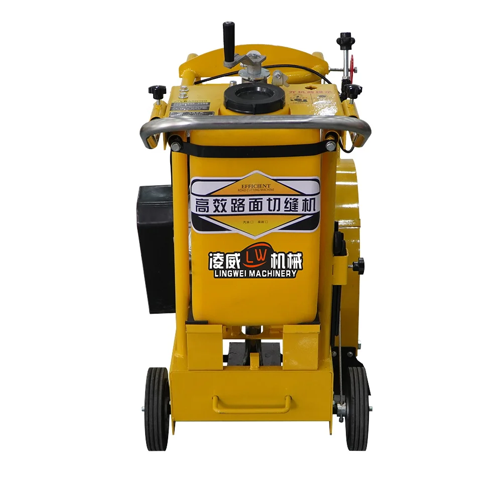 Diamond Saw Gasoline Diesel Engine Asphalt Cement Saw CutterFloor Cutter Cut Price Walk Behind Concrete Road Cutting Machine