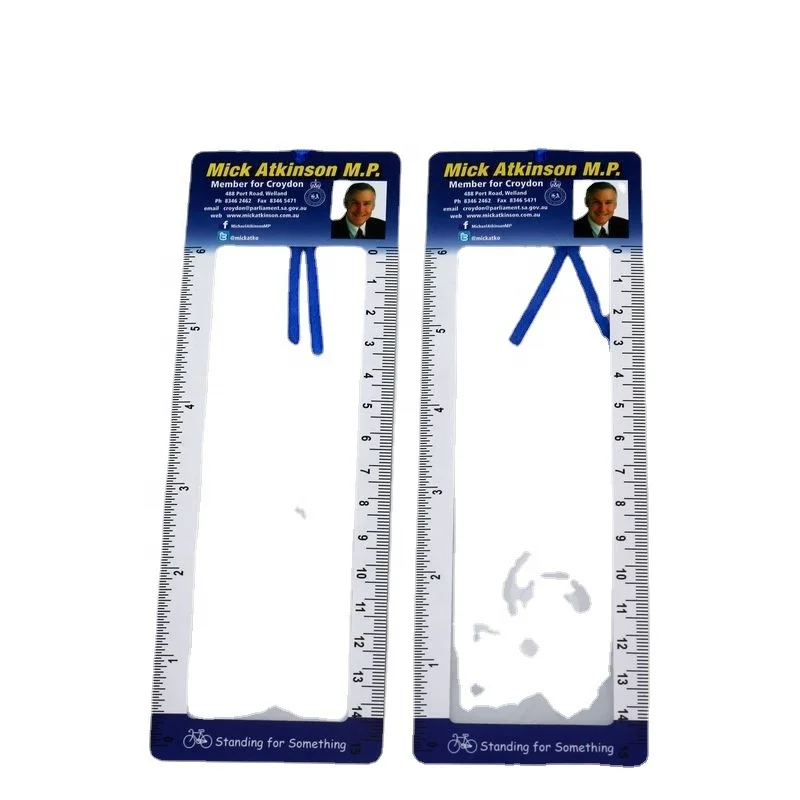 Customized Bookmarks Magnifier with Scale for Children, 3X Super Light Weight Portable Card Ruler Magnifying Glass