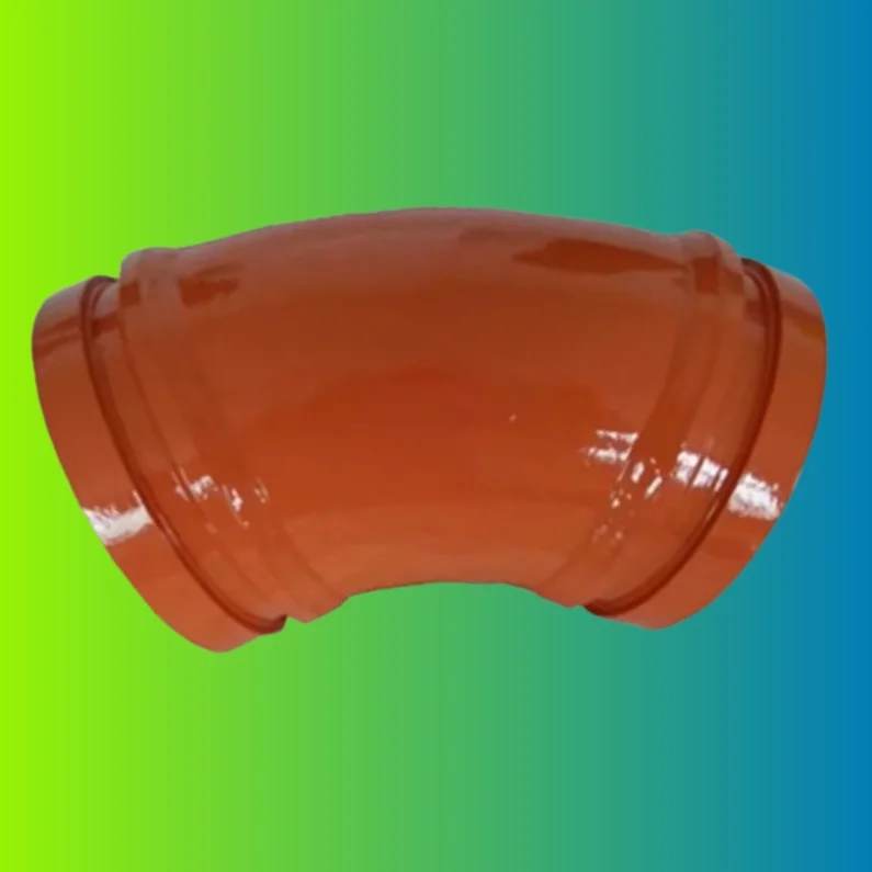 0160471A0001 - Dn125 45Degree ELBOW R275 - zoomloin Concrete pump Bends