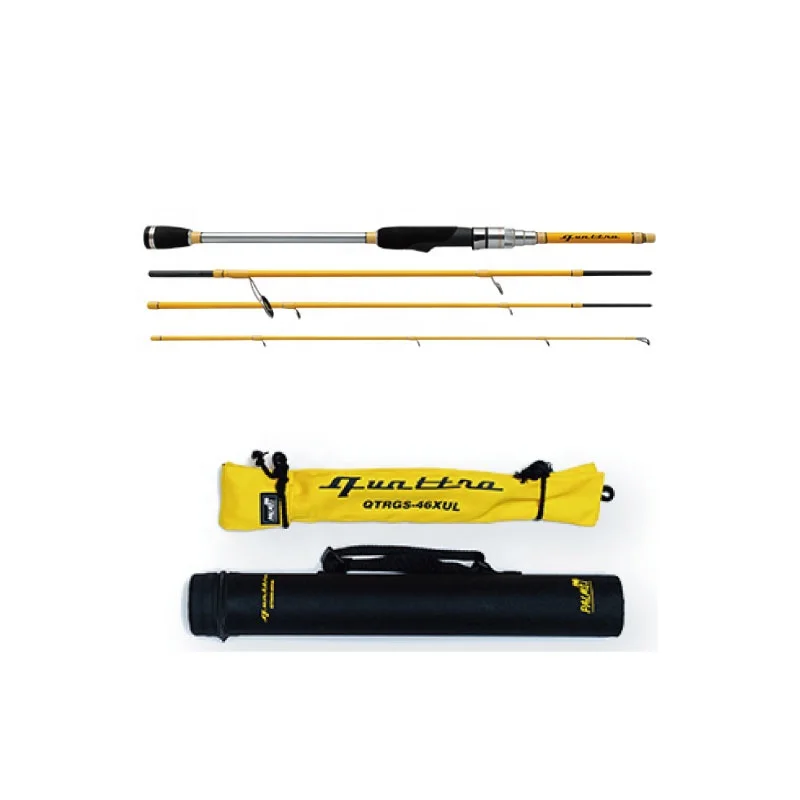 Japan PALMS  Quattro [4WD] Travel Portable 4-section Subrod Straight Handle Multi Section Fishing Rod Fuji Sic Guide