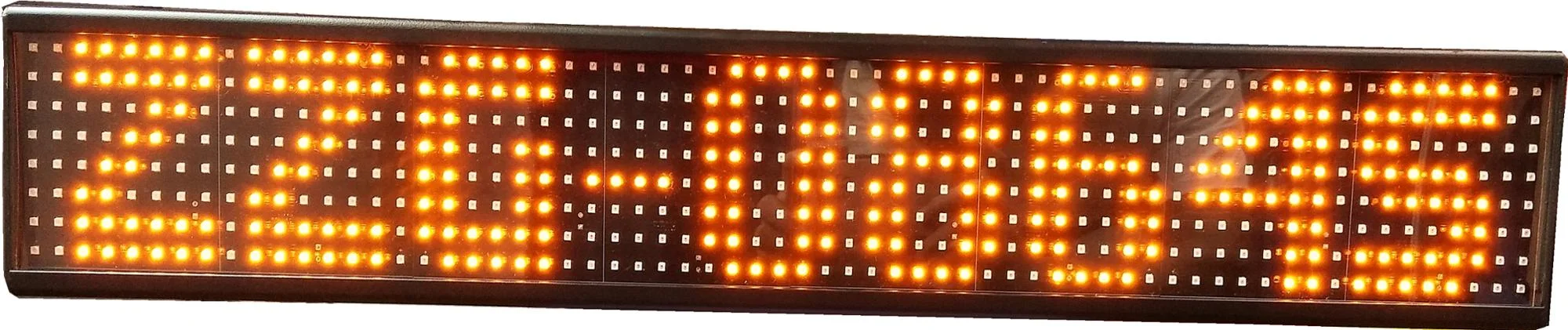 High definition bus LED scrolling message amber color indoor advertising led panel display screen