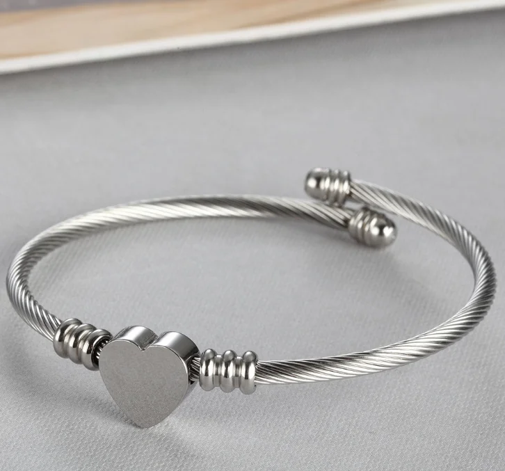 пересечение Амазонки моды новая медная проволока обмотать браслет персиковое сердце открыть рот регулировать упругость любовь к