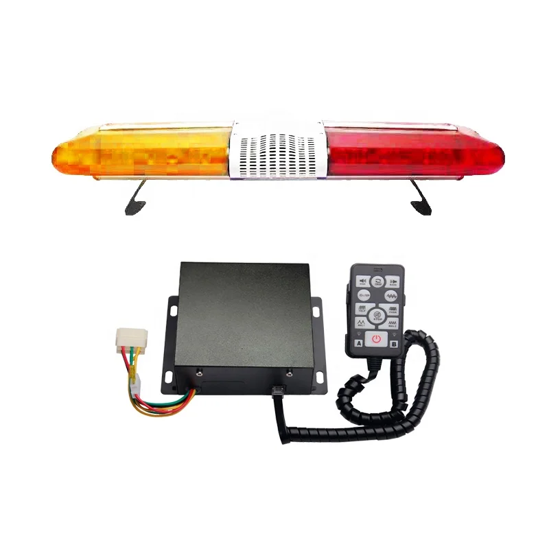 105Cm High Power Flashing Car Beacon Lamp Led lightbar Blinker Warning Light Bar With Siren SPK