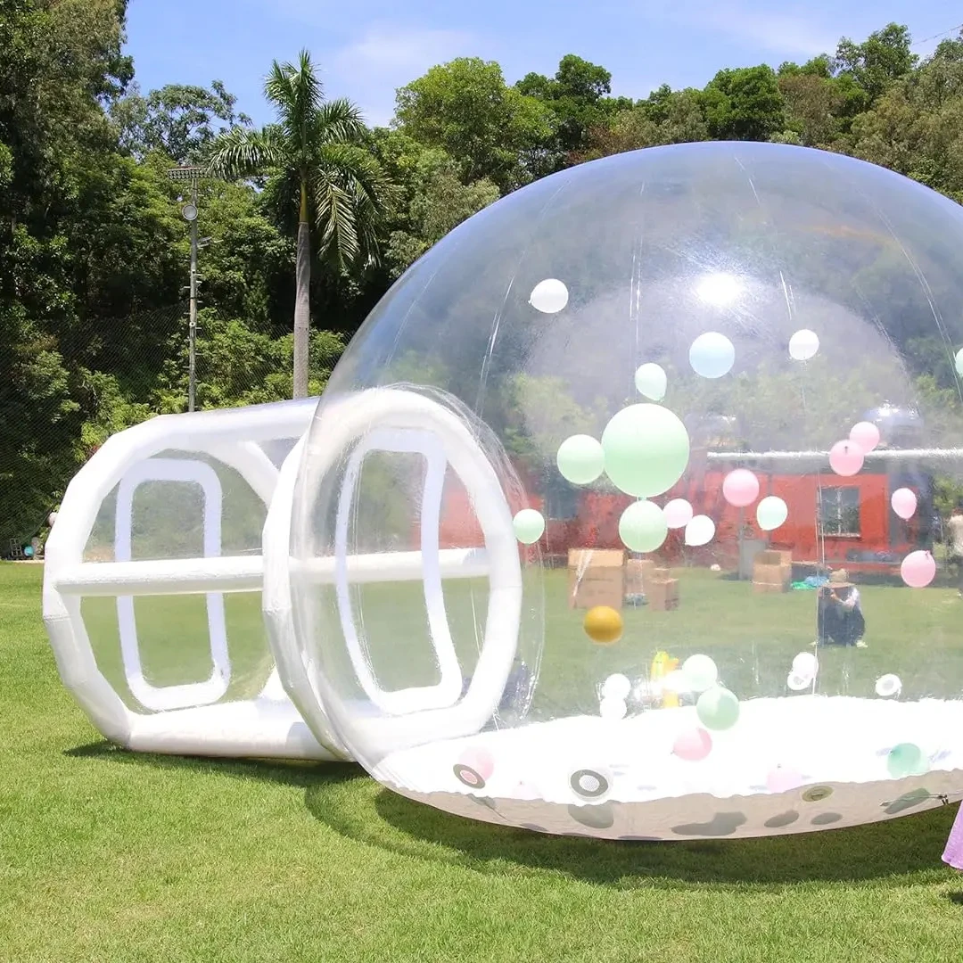 Hot selling inflatable bubble tentwith tunnel inflatable bubble house dome tent  for party