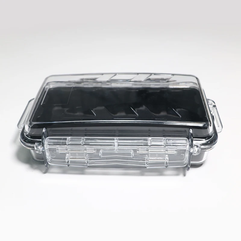 Plastic Mini Storage Box with Snap Hook Detachable Silicone Pad Storing Accessories Box 161004