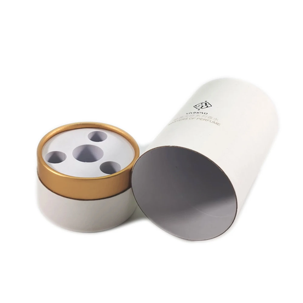 Custom Beautiful Design Kraft Brown Round Cylinder Small Packaging Gift Box Recycle Craft Paper Tube