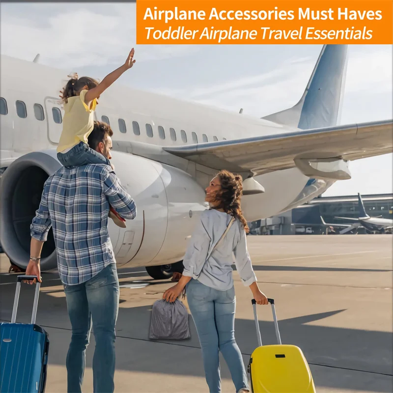 Toddler Airplane Bed Travel Essentials Airplane Kids Seat Extender to the Tray Portable Toddler Bed Travel Essentials for Flying