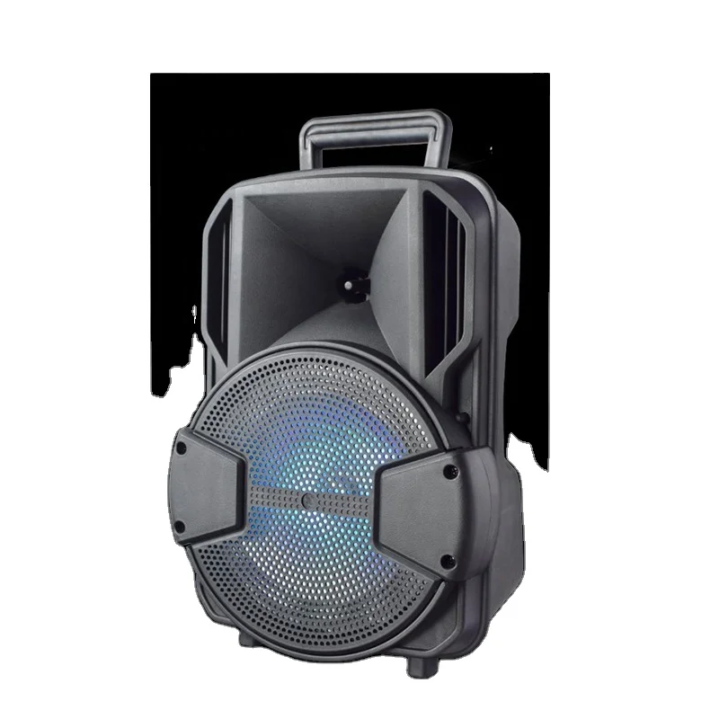 ALP-801 8 Inch Bafle Amplificado Portable Rechargeable Trolley Karaoke Amplifier Speaker