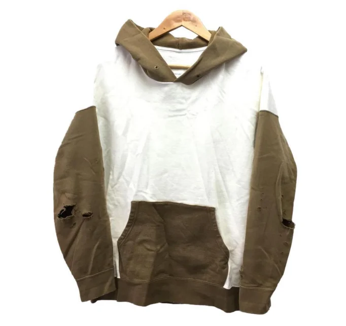 Custom beggar tip sleeve hoodie 320gsm terry cloth brown hoodie street wear oversize hip hop hoodies